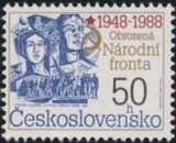 CEHOSLOVACIA 1988 LOT TIMBRE, Nestampilat