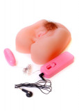 Masturbator vibrator vagin artificial 2 găuri