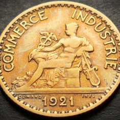 Moneda istorica (BUN PENTRU) 1 FRANC - FRANTA, anul 1921 * cod 4433