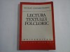 LECTURA TEXTULUI FOLCLORIC - NICOLAE CONSTANTINESCU - UNIVERSITAS