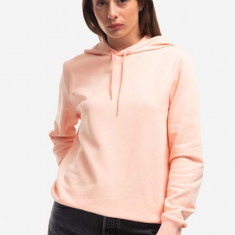 A.P.C. hanorac de bumbac Hoodie Item F femei, culoarea portocaliu, cu glugă, uni COEAS.F27674-PECHE