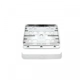 Suport Numar Inmatriculare Moto Cromat, 15x19cm, Plastic