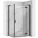 Cabina dus REA Hugo Black 100x90
