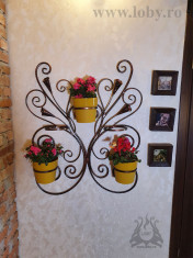 Suport de perete pentru cinci flori cale foto