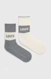 Levi&#039;s sosete (2-pack) culoarea gri