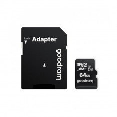 Card de memorie MicroSDXC + Adaptor SD, GOODRAM M1AA-0640R12, 64 GB, Memorie interna USH-I SafetyGuard Surveillance foto