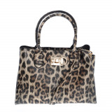 Geanta eleganta cu model animal print