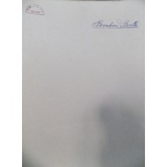 BERNHARD BROTH 4 MANUSCRISE SI O SCRISOARE CATRE SASA PANA