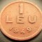 Moneda istorica 1 LEU - ROMANIA / RPR, anul 1949 * cod 4418
