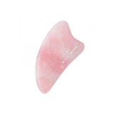 Meloni Piatra Gua Sha din quartz roz, pentru masaj facial