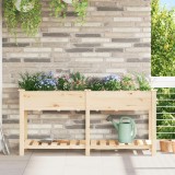vidaXL Jardinieră de grădină cu grilaje, 161x43x76 cm, lemn masiv brad