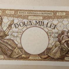 România - 2000 Lei (18 noiembrie 1941) sS.1377 - filigram împăratul Traian