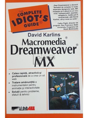 David Karlins - Macromedia Dreamweaver MX (Editia: 2004) foto