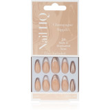 Nail HQ Almond unghii artificiale Sparkling Wine Sippin&#039; 24 buc