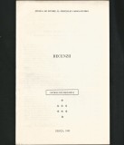 RECENZII - EXTRAS DIN BANATICA - ******* - MUZEUL DE ISTORIE AL JUDEȚULUI CARAȘ-SEVERIN - REȘIȚA, 1985