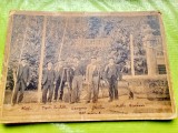 H208-I-Foto mare grup Topografi Italia 1898 cu numele fiecaruia-Fotografia Augusto Baroni Riva Trentino carton gros 25/17cm.Transport 15-20 LEI.