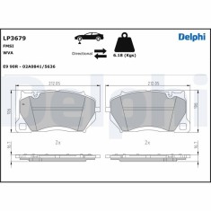 DELPHI LP3679 set placute frana disc