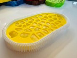Savoniera 3D, model Wave, Alb/Galben, Oem