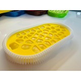 Savoniera 3D, model Wave, Alb/Galben