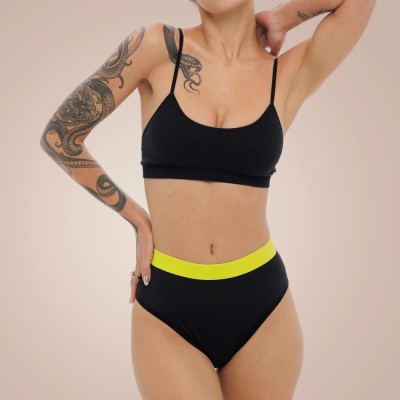 Weekiss High Waist Lemon Periodenunterw&amp;auml;sche, Menstruationsunterw&amp;auml;sche, Periodenslip, Gr&amp;ouml;&amp;szlig;e: L (40); Mengen-Rabatte: ohne; Farbe Weekiss: Schwarz foto