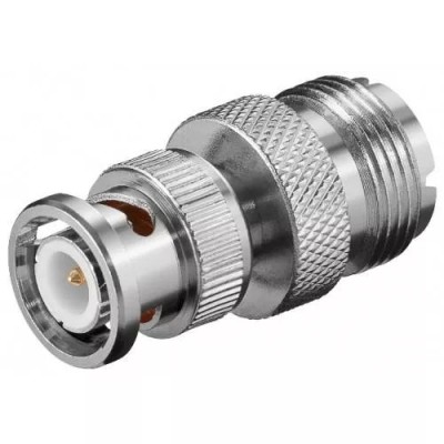 Adaptor BNC tata la UHF mama contacte aurite Goobay foto