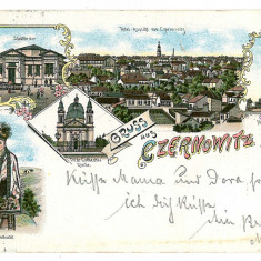 3977 - Cernauti, Bucovina, ethnic, Litho - old postcard - used - 1898