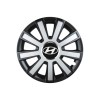 Set 4 capace roti Flash Gri-Negru R14 pentru gama auto Hyundai, Autohelix MSA