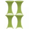 Husa elastica pentru masa, 4 buc., verde, 70 cm