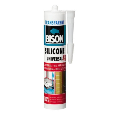 Silicon Universal Bison, 280 ml, Transaparent, Mastic Etansare Universal, Bison Silicone Universal, Silicon Transparent, Mastic Etanseizant Universal, foto