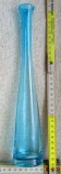 Sticla-vaza&quot;g&acirc;t de barză&quot;- Blue Turquoise.Sticla suflata Vintage