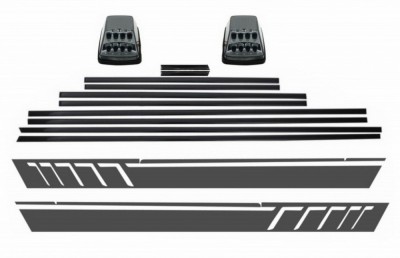 Bandouri Laterale Mercedes G-Class W463 (1989-2017) cu Stickere Laterale si Lampi Semnalizare LED Performance AutoTuning foto