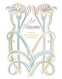 Art nouveau - carte de colorat antistres - DPH