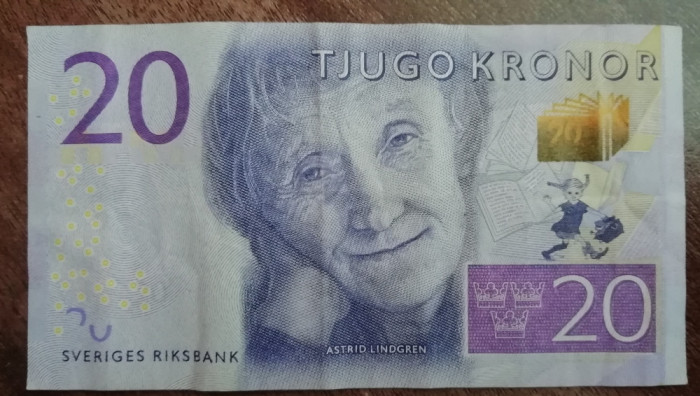 M1 - Bancnota foarte veche - Suedia - 20 koroane