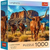 PUZZLE TREFL 1000 COLECTIA SUA LONGHORNS POSTER INCLUS