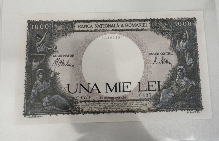 1000 lei 1941 UNC
