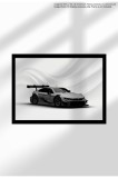 Poster Canvas cu Mașină Sport - Print Digital - 1539 M4 DTM 2015 Race Car - White - front | A3 (29.7 x 42 cm)