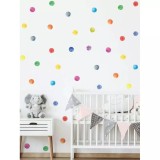Cumpara ieftin Sticker Perete Autocolant Buline Colorate 20x30cm - 12 Buc