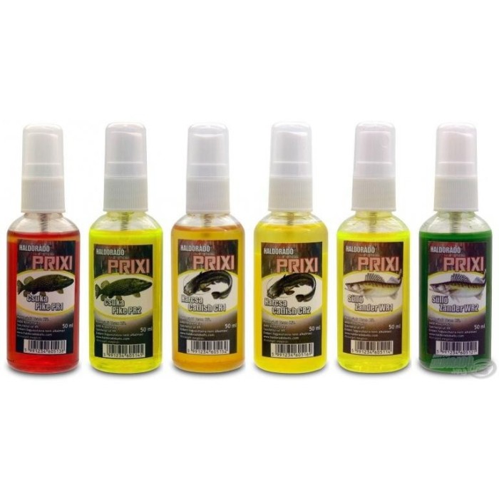 Haldorado - PRIXI-aroma spray rapitori - MIX-6, 6 arome intr-o cutie