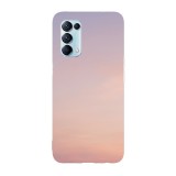 Husa compatibila cu Oppo A74 model Gradient pink sky, Silicon, TPU, Viceversa, Transparent, Carcasa