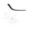 Ornament far HYUNDAI KONA, 08.2020-08.2023, partea dreapta, negru, de vopsit (nu este grunduit),