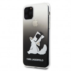 Husa Cover Karl Lagerfeld Choupette Fun pentru iPhone 11 Pro Max Negru foto