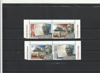ROMANIA 2020 LP 2287 MIHAI EMINESCU POET AL CREDINTEI NEAMULUI ROMANESC SERIE CU VINIETA NESTAMPILATA foto