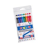 Set 8 Markere colorate pentru Tabla alba, varf 2.8 mm, ATU-087557, Oem