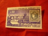 Serie Franta 1970 - 100 Ani Emisiunea Filatelica Bordeaux, 1 valoare, Nestampilat