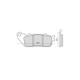 MBS PLacute frana Honda CB1000R spate, Cod Produs: 225103050RM