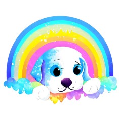 Sticker decorativ, Caine, Multicolor, 77 cm, 10293ST foto