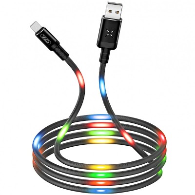Cablu Date si Incarcare USB la USB Type-C XO Design NB108, 2.1A, 1 m, Negru foto