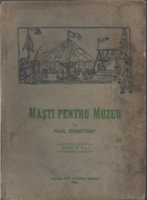 C9125N Măști pentru muzeu de Paul Constant, 1931, Caracal foto