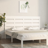 VidaXL Tăblie de pat, alb, 180x3x80 cm, lemn masiv de pin
