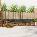 Cumpara ieftin Set de canapele de exterior 7 buc. 7-Locuri Natural si Antracit